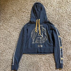 Women’s Marvel Avengers Gray Hoodie with Gold details. Size S. EUC.
